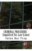 Criminal Procedure - Simplified for Law School: The 4th, 5th, 6th and 8th Amendments Provide the Body of Civil Procedure Questions and Points.