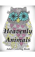 Heavenly Animals Coloring Book: Adult Coloring Book for Relax(Animals)