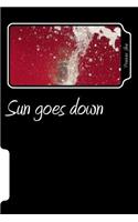 Sun goes down