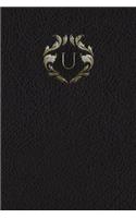 Monogram "U" Meeting Notebook: (21 Monogram Black 150 Meeting)