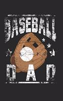 Baseball Dad Notebook: Diary Journal 6x9 inches with 120 Lined Pages