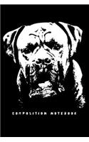 Composition Notebook: Dog Lovers Boxer Face Boxer Lovers Lined Notebook Journal Diary 6x9