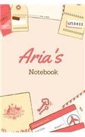 Aria First Name Aria Notebook