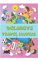 Delaney's Travel Journal: Personalised Awesome Activities Book for USA Adventures