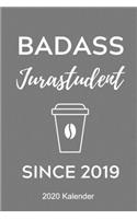 Badass Jurastudent Since 2019 2020 Kalender: A5 ERFOLGSJOURNAL 2020 zum Jura Studium - Notizbuch für Rechts-studenten Anwälte Jurist - witziger Spruch zum Abitur - Studienbeginn - Erstes Semest