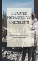 Disaster Preparedness Checklists