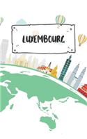 Luxembourg: Dotted Travel Diary Notebook or Journey Dotted Grid Journal - Holiday Trip Pocketbook for Men and Women with Dots