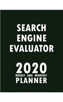 Search Engine Evaluator 2020 Weekly and Monthly Planner