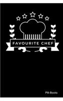 Favourite Chef: Kariertes A5 Notizbuch oder Heft für Schüler, Studenten und Erwachsene(170 Logos Und Designs)