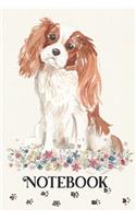 Notebook: Cavalier King Charles Spaniel Lined Journal Composition Notebook