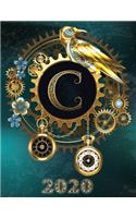 Weekly Planner Initial "C" Monogram 2020