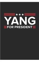 Yang 2020 Notebook - Andrew Yang Gift - Vintage President Journal - 2020 Election Diary for Democratic Friends And Family