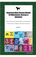 American Blue Gascon Hound 20 Milestones: Rescue & Adoption: American Blue Gascon Hound Milestones for Memorable Moments, Rescue, Adoption, Socialization & Training Volume 1