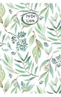 To Do Lists Notebook, Green Leafy Pattern: 100 Pages of To Do Lists To Organize Your Life and Track What You Accomplish