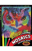 Bird Square Mosaics Coloring Book