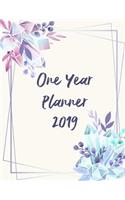 One Year Planner 2019: Diamonds, A Year, 12 Month, 52 Week journal, Monthly Planner, Weekly Planner, Calendar, Schedule, Organizer, Agenda, Personal Management, 8.5 x 11 i