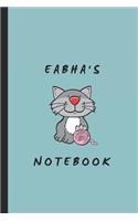 Eabha's Notebook: Personalised Notepad for a Girl Named Eabha