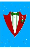 Christmas Party Tuxedo Journal Notebook: Blank Lined Ruled for Writing 6x9 110 Pages