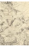 Boston Harbor Map Journal Notebook, 100 pages/50 sheets, 4x6: A Poetose Notebook / Journal / Diary (100 pages/50 sheets)