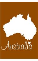 Australia - Ginger Lined Notebook with Margins