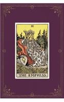 The Empress: 120 Blank Lined Pages, 6 X 9 College Ruled Notebook, The Empress Tarot Card - Antique Vintage Style Journal, Diary, Notebook (Tarot Card Notebooks)