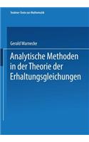 Analytische Methoden in Der Theorie Der Erhaltungsgleichungen