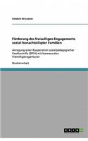 Förderung des freiwilligen Engagements sozial benachteiligter Familien