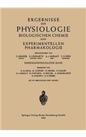 Ergebnisse Der Physiologie Biologischen Chemie Und Experimentellen Pharmakologie