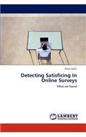 Detecting Satisficing In Online Surveys