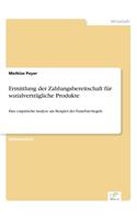 Ermittlung der Zahlungsbereitschaft für sozialverträgliche Produkte