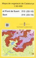 Mapa de vegetacio de Catalunya, E 1:50.000: el Pont de Suert 213 (32-10) : Sort 214 (33-10)