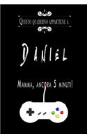 Questo quaderno appartiene a Daniel: Quaderno Con Nome - Con oltre 100 Nomi Femminili e Maschili - Quaderno Classico Pagina a Righe, 110 pagine, Dimensione Large 15.24 x 22.86 cm (6 x 9