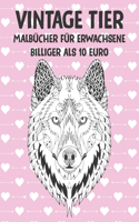 Malbücher für Erwachsene - Billiger als 10 Euro - Vintage Tier