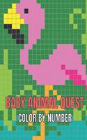 Baby Animal Quest Color By Number: Activity Puzzle Color By Number Book for Adults Relaxation and Stress Relief (Quest Color By number Relaxation & Stress Relief)