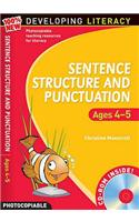 Sentence Structure and Punctuation - Ages 4-5