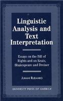 Linguistic Analysis and Text Interpretation