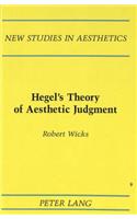 Hegel's Theory of Aesthetic Judgment