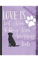 Love Is Wet Noses Slobbery Kisses Wagging Tails