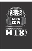 DJ Music Headphone Notebook Journal