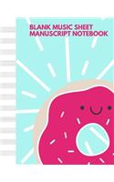 Blank Music Sheet Manuscript Notebook