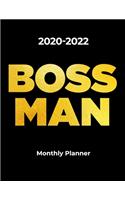 2020-2022 BOSS MAN Monthly Planner for Entrepreneurs and Business Men