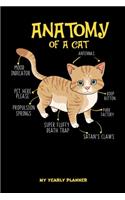 Anatomy Of A Cat My Yearly Planner