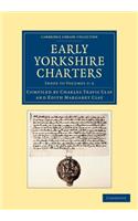 Early Yorkshire Charters