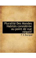 Pluralit Des Mondes Habit?'s Consid R E Au Point de Vue N Gatif