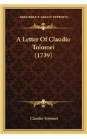 A Letter Of Claudio Tolomei (1739)
