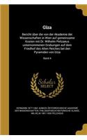 Giza: Bericht Uber Die Von Der Akademie Der Wissenschaften in Wien Auf Gemeinsame Kosten Mit Dr. Wilhelm Pelizaeus Unternommenen Grabungen Auf Dem Friedho