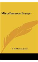 Miscellaneous Essays