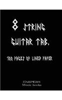 8 STRING GUITAR TAB music book