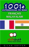 1001+ Expressions de Base Français - malayalam