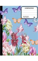 Butterflies Graph Paper Composition Notebook
